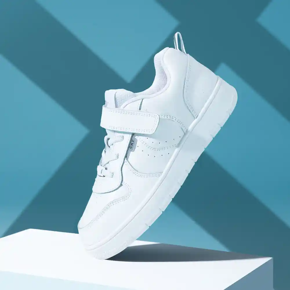 Zapatillas Escolar De Niño Junior Blanco Talla 29