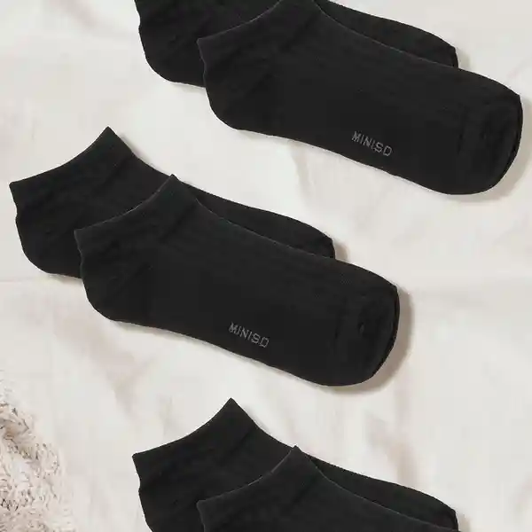 Calcetines Para Hombre Transpirables de Malla 3 Pares Miniso