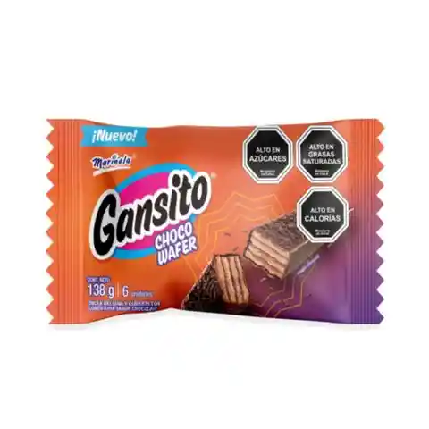 Marinela Oblea Gansito Rellena Sabor Chocolate