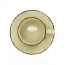 Taza de té Con Plato Stoneware Rústico Blanco 220 mL Casaideas