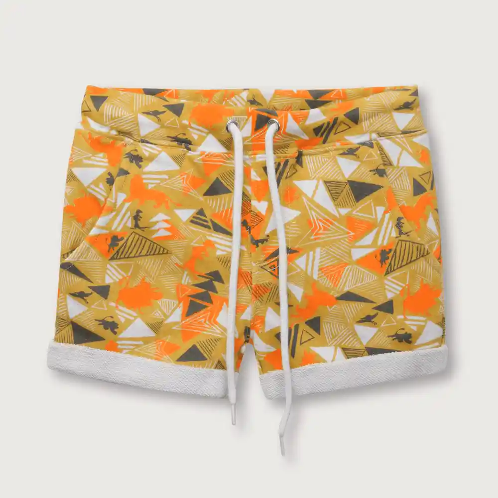 Short Disney Rey León Niño Mostaza Talla 6m