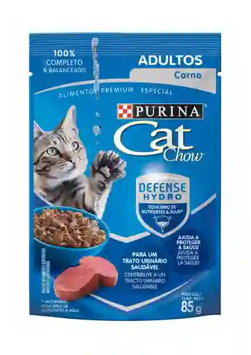 Cat Chow Alimento para Gato Adulto Sabor Carne Defense Hydro
