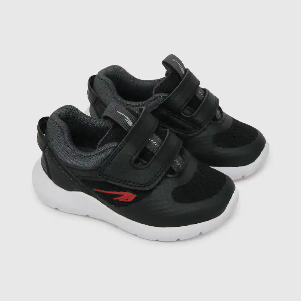 Zapatillas Deportiva Caña Baja De Niño Negro Talla 27