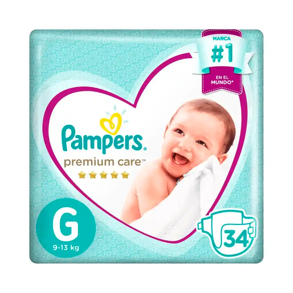 Pampers Pañal Premium Care Talla G