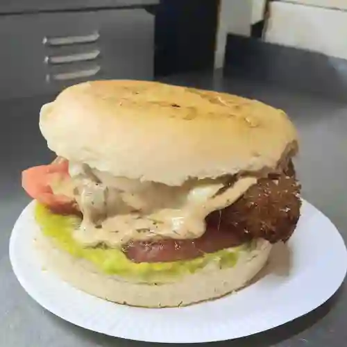 Sandwich de Escalopa Kaiser Italiana con Queso Normal