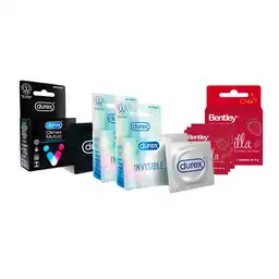 Combo Bentley Gel Lubricante Frutilla Durex Preservativos - Cond