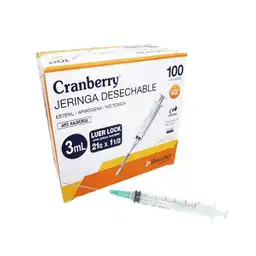 Cranberry Jeringa Desechable Estéril 