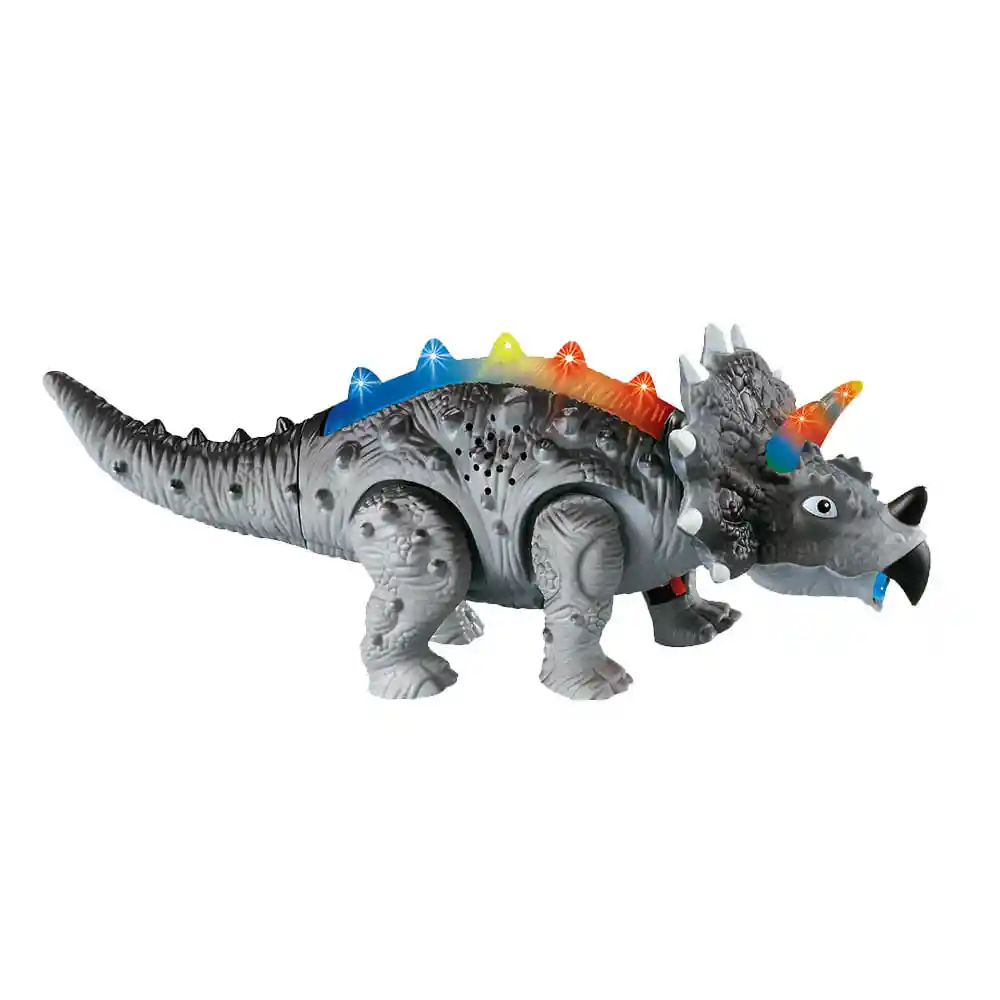 Auto De Juguete Meta Dinos Triceraptor Con Luces Y Sonido