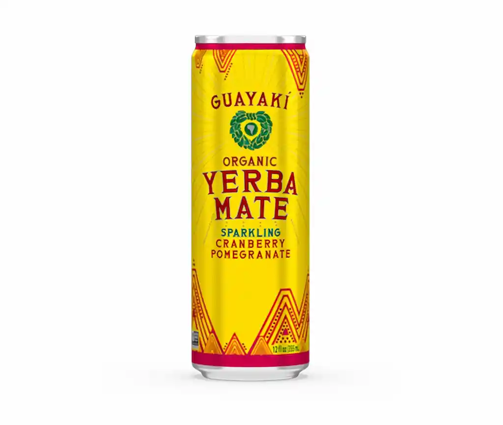 Guayaki Yerba Mate Orgánica Cranberry Pomegranate x 355 Ml