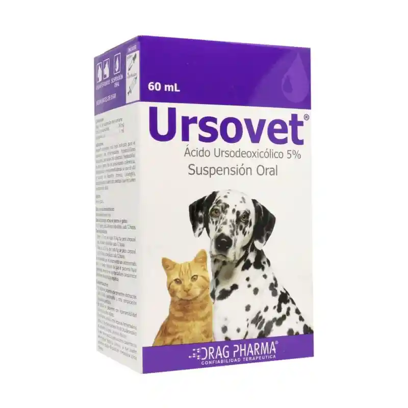 Ursovet Ácido Ursodeoxicólico (5 %) para Perros y Gatos
