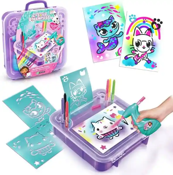 Gabbys Dollhouse Juego Airbrush Art Activity Case - GAB 024