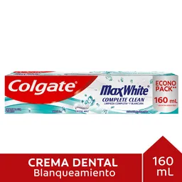 Pasta Dental Colgate Max White Complete Clean 160 mL