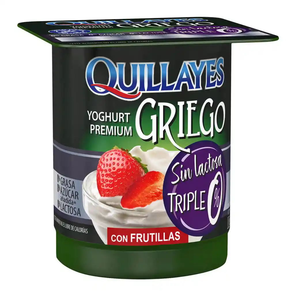 Quillayes Yoghurt Prémium Griego con Frutillas