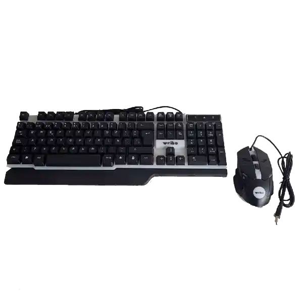 Kit Teclado Con Mouse Gamer Con Luz Oficinas