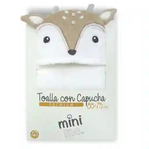 Mini me Toalla Capucha Premium Niña Venado