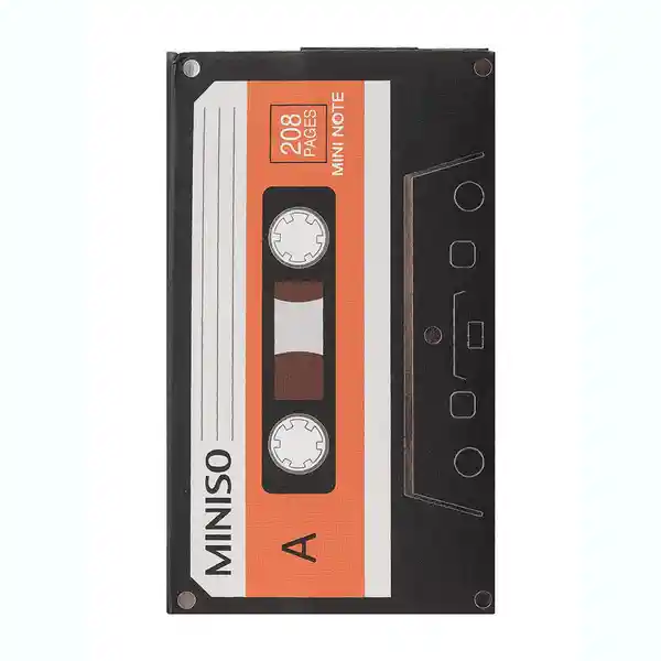 Miniso Libreta Con Diseño de Cassette Negro