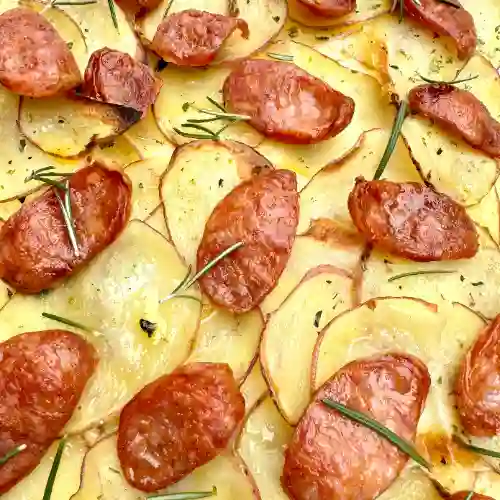 Papa, Romero y Longaniza Ahumada