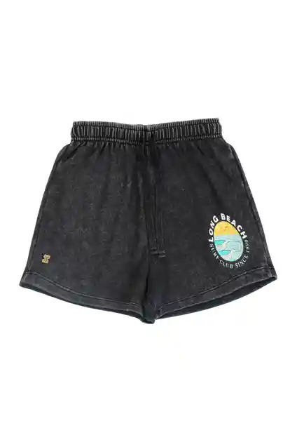 Short Teens Holiday Niña Grafito Talla 12/S - 554