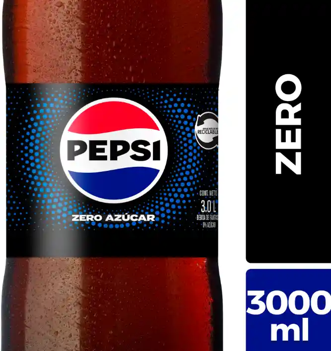 Pepsi Bebida Gaseosa Zero Azúcar 3 L