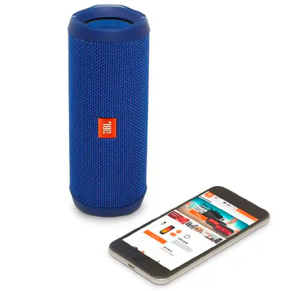 Jbl Flip 4 Waterproof Portable Bluetooth Speaker  Blue