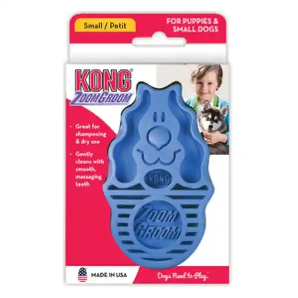 Kong Zoom Groom Cepillo de Goma  Perro