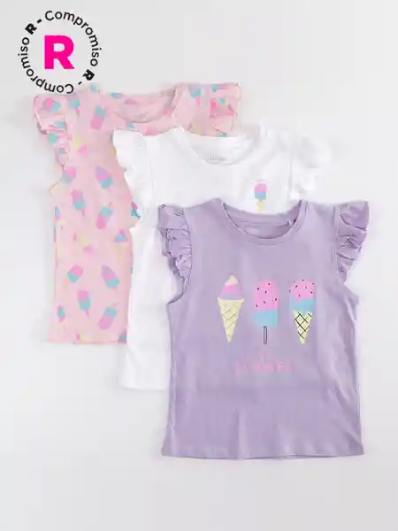 Harvest Pack Polera Sin Manga 3 Es Lila 10 V26