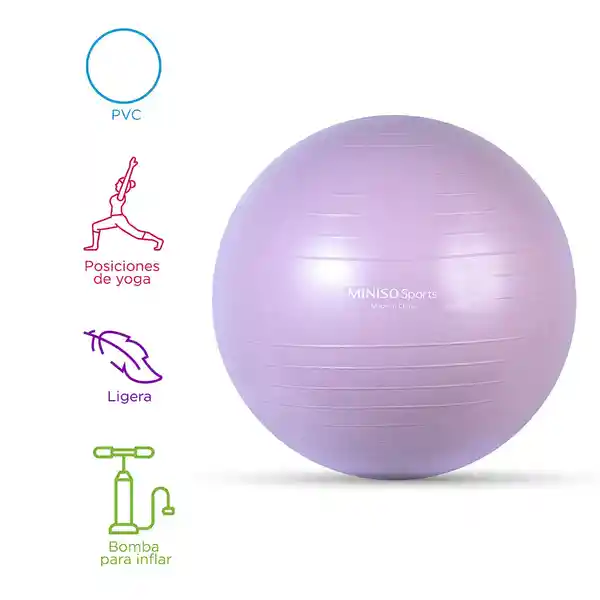 Pelota de Yoga 65 cm Sports Miniso