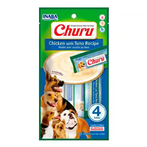 Churu Snack para Perro Pollo y Atún