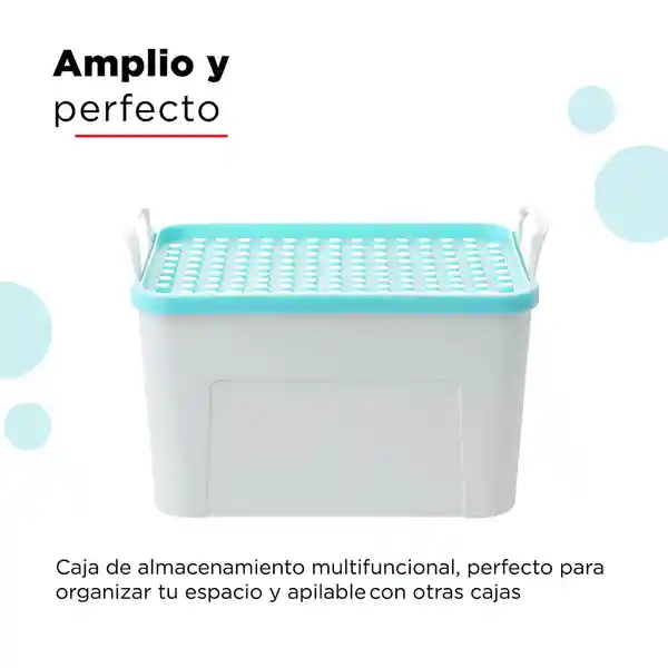 Organizador de Plástico Apilable S Negro y Blanco Miniso