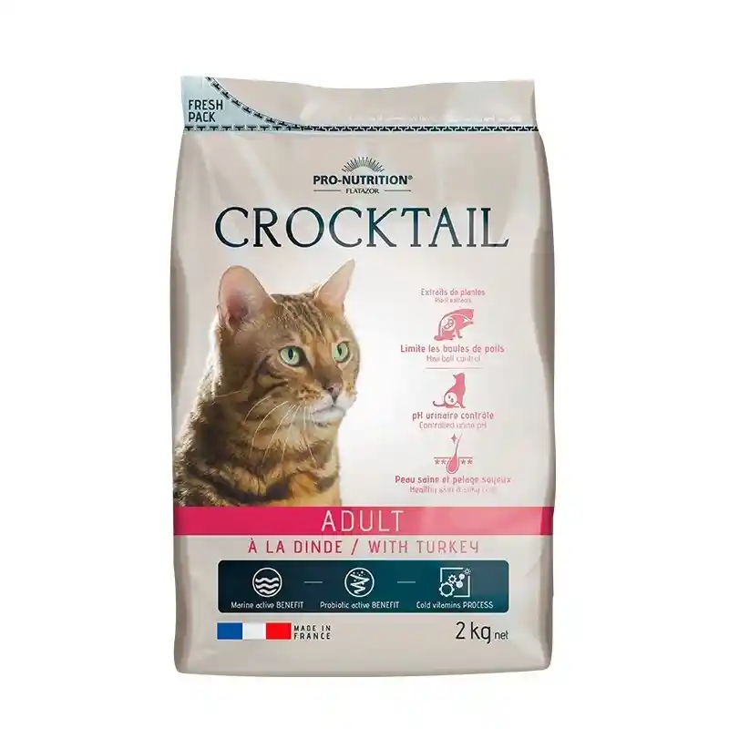 Crocktail Alimento para Gato Adulto Sabor Pavo
