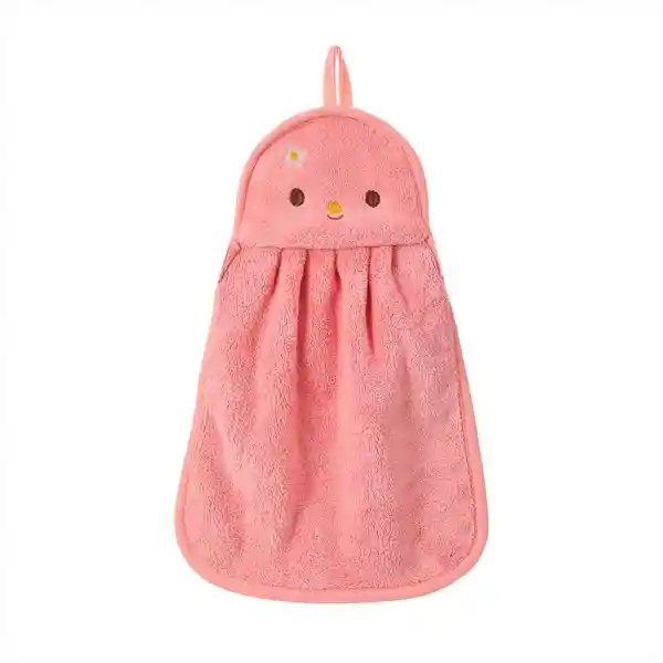 Miniso Toalla de Baño Con Asa Rosa