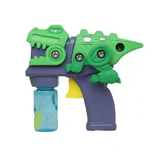 Miniso Pistola de Burbujas 3D de Dinosaurio Inercial