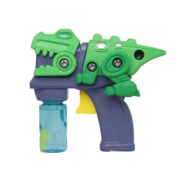 Miniso Pistola de Burbujas 3D de Dinosaurio Inercial
