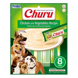 Churu Inaba Snack Para Perro Cremosopollo Con Vegetales