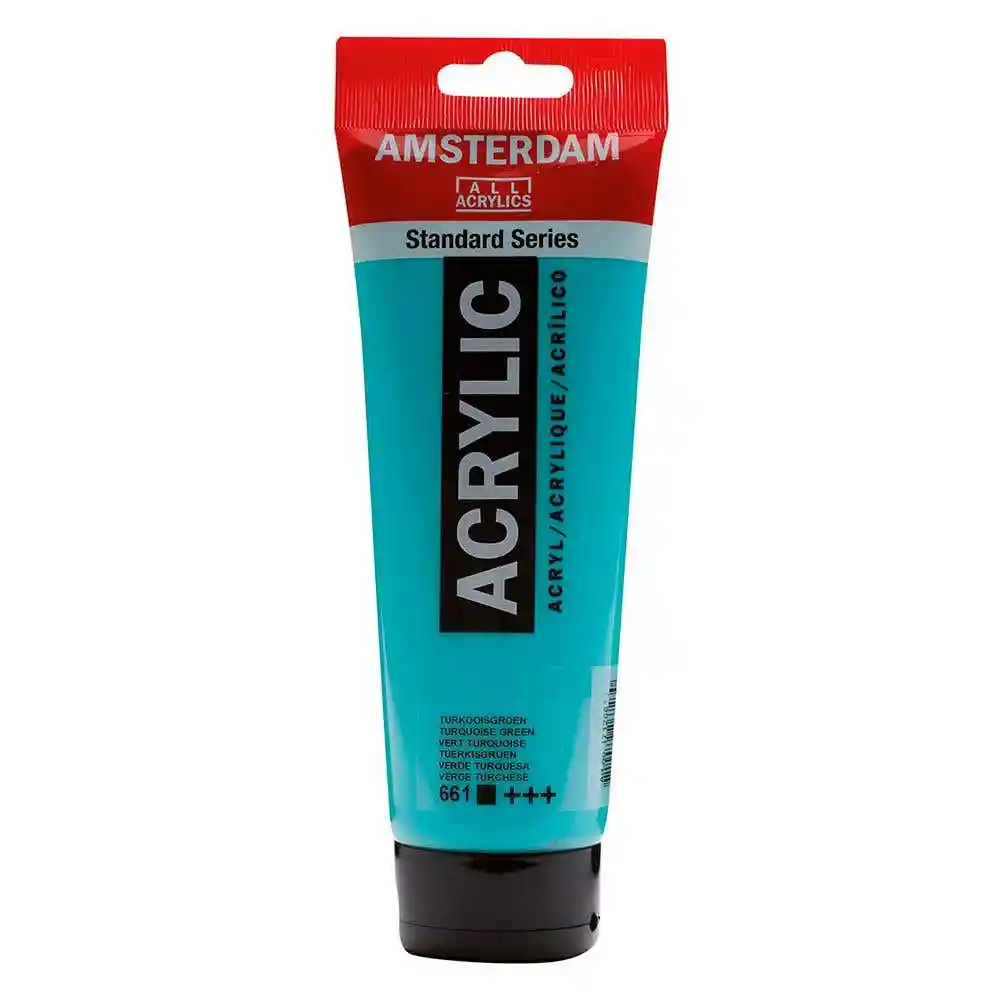 Acrílico Verde Turquesa 661 Amsterdam