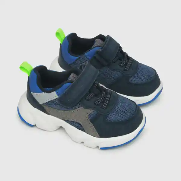 Zapatillas Para Niño Chunky Azul Talla 21 Colloky