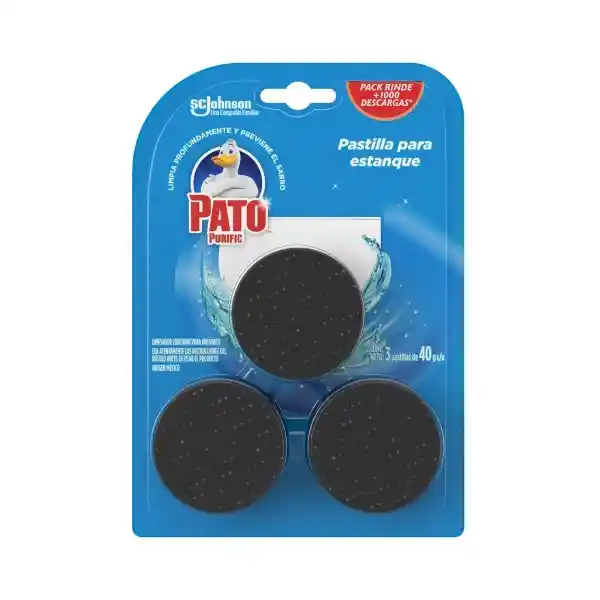 Bloque Para Estanque Inodoro Pato Purific Marina 120 g x 4 Und