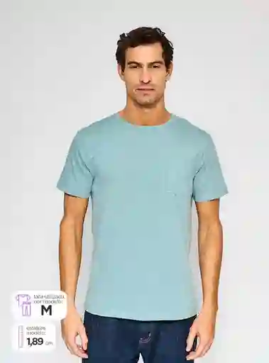 Camiseta Manga Corta Cn Bas Rgt Agua L Ss24