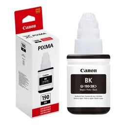Canon Botella Tinta Gi-190 Negro