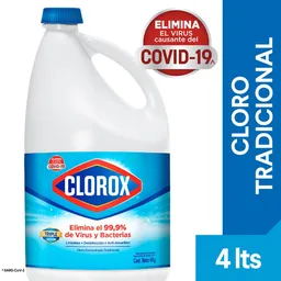 Clorox Cloro Líquido Tradicional
