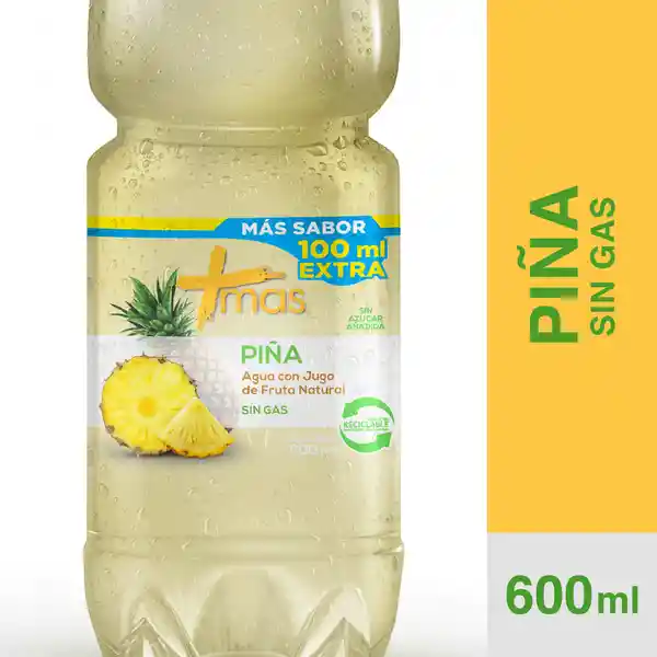 Más Agua con fruta Natural Sabor a Piña