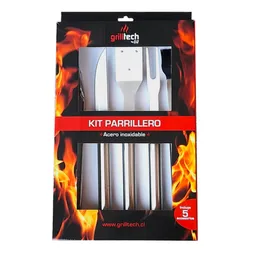 Grilltech Kit Parrilleros Acero Inoxidable