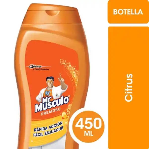 Limpiador de Baño Mr Músculo en Crema Citrus 450ml