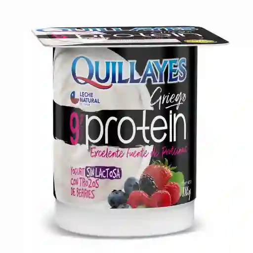 Quillayes Yogurt Griego Protein con Trozos de Berries