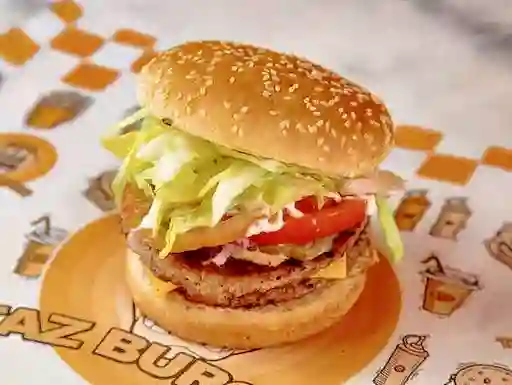 Taz Fantastic Burger y Porción Papas Fritas