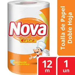 Nova Toalla de Papel Doble Hoja Clásica