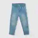 Jean de Bebé Niña Ancho Light Denim Talla 24M Colloky