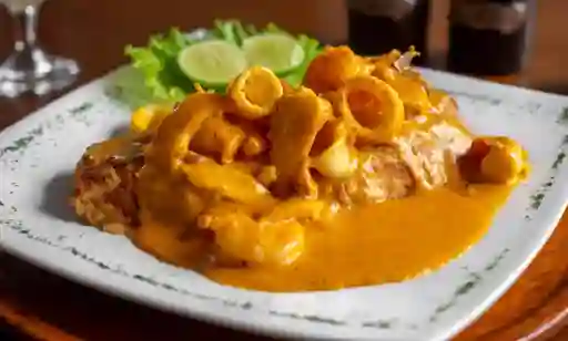 Tacu Tacu en Salsa Mariscos