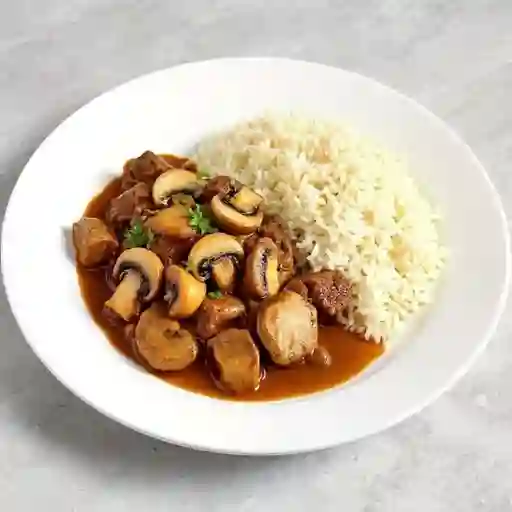 Carne con Champiñones
