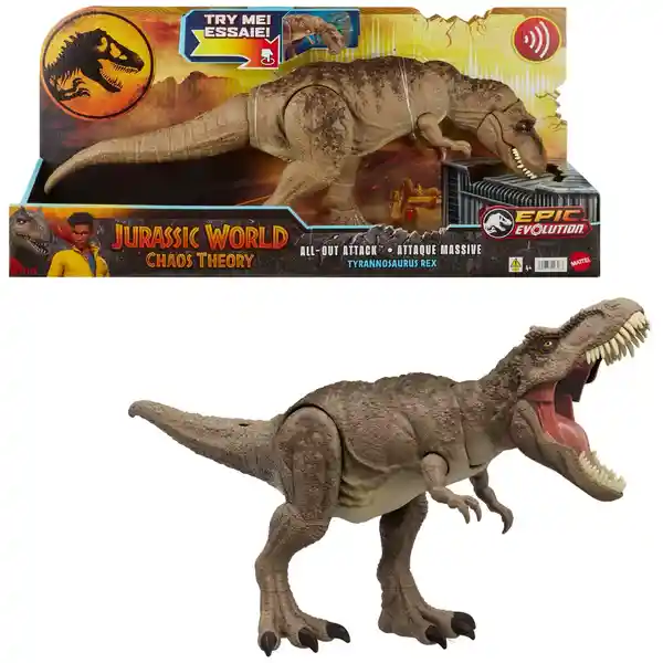 Jurassic World Juguete Core Scale All Out Attack T.rex